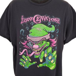 Insane Clown Posse T Shirt Mens Size XL Black ICP Hardcore Hip Hop Rap Tee